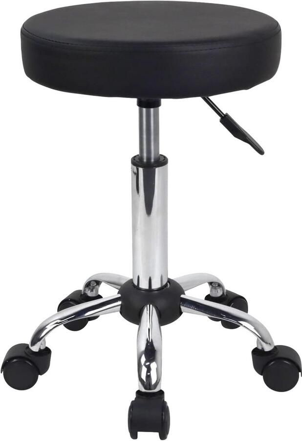 Stellar Rolkruk Kruk Zadelkruk Met Wielen Werkkruk Rol Kruk 360 Graden Rotatie Hoogte Verstelbaar