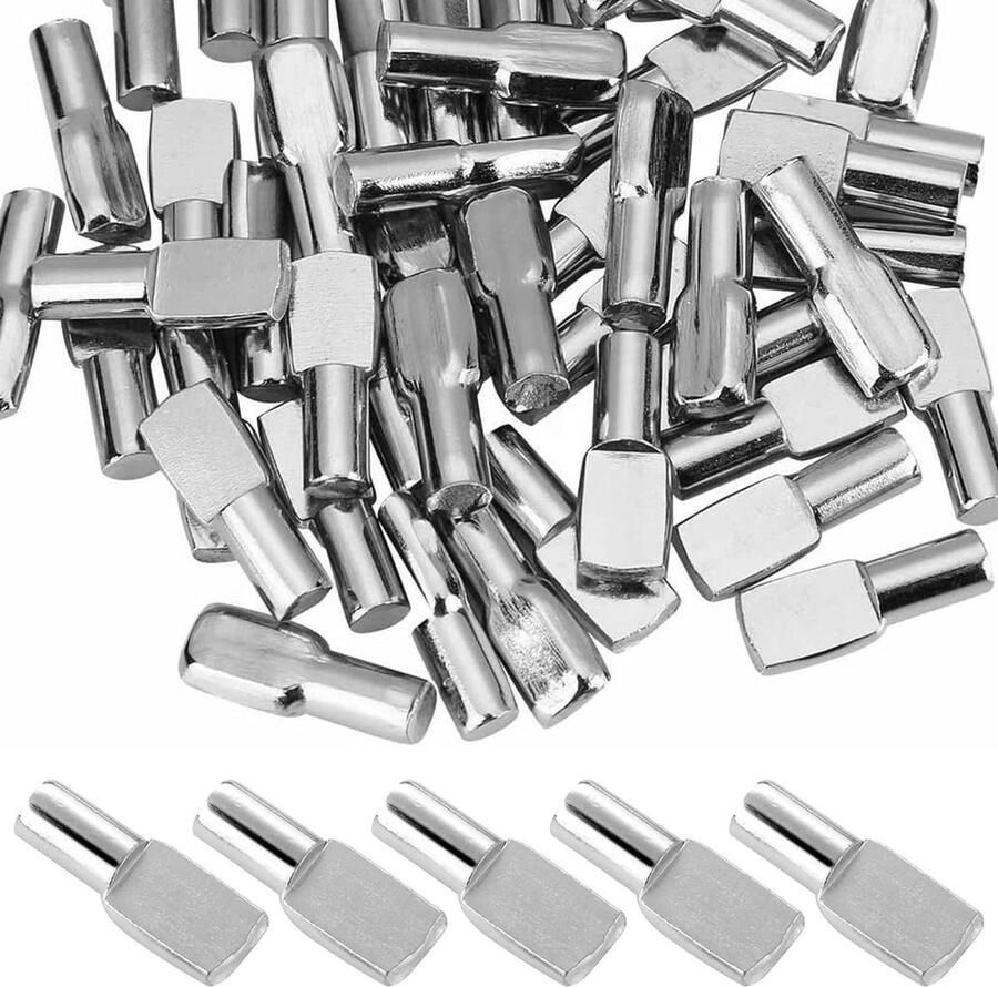 Steunpennen voor Planken Nikkel 100 stuks 5 mm