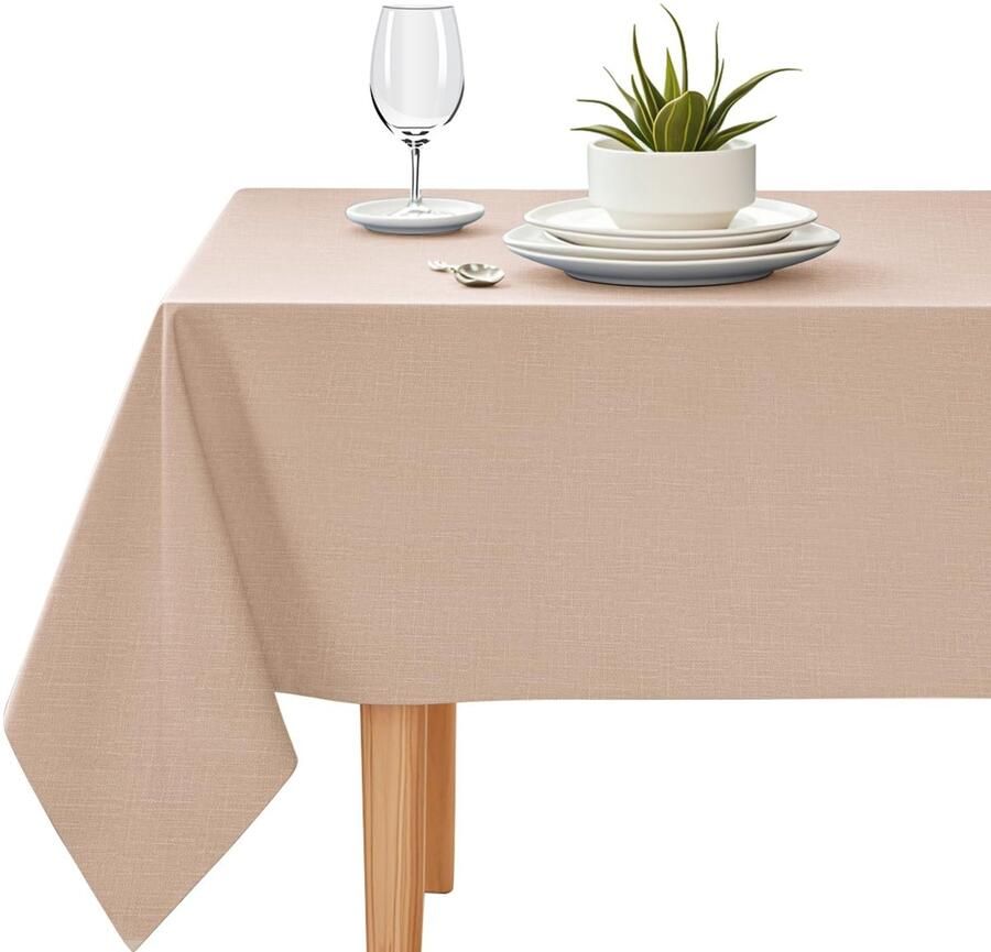 Stevig tafelkleed waterdicht en vlekbestendig 1 stuk kleuren PVC