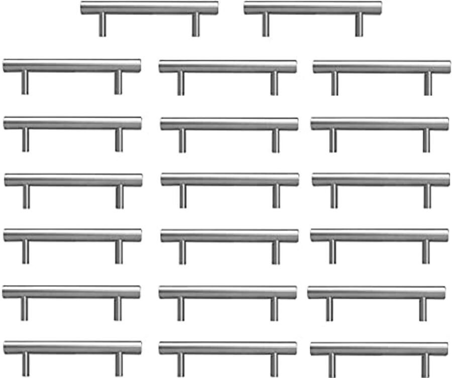 Stevige Roestvrijstalen Keukengrepen 20 Stuks Modern en Comfortabel
