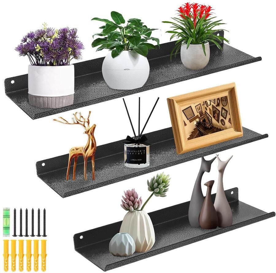 Stevige zwevende planken ruimtebesparend stijlvol 1 stuk koolstofstaal