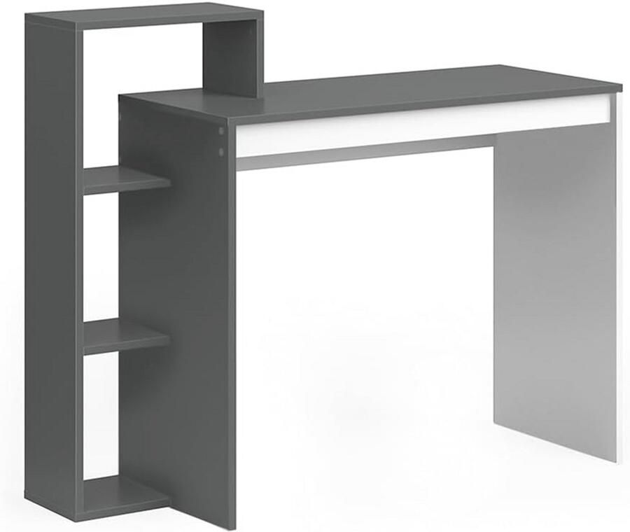 Stijlvol Antracieten Bureau voor Kleine Ruimtes Werktafel 100 x 40 cm