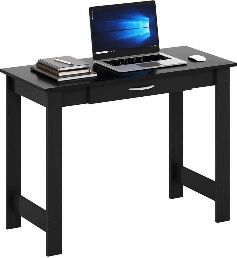 Stijlvol Bureau Groot Tafelblad Eenvoudige Montage 1 stuk Composiet Hout 99 57 x 73 66 x 44 45 cm