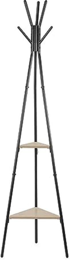 Stijlvol Kledingrek van Staal en Hout 49 5 x 49 5 x 180 cm