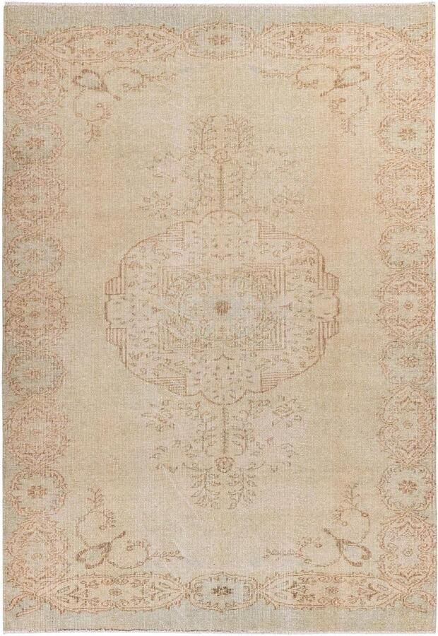 Stijlvolle Beige Vloerkleed met Oriëntaals Motief voor Woonkamer Slaapkamer Eetkamer en Kantoor 120 x 170 cm