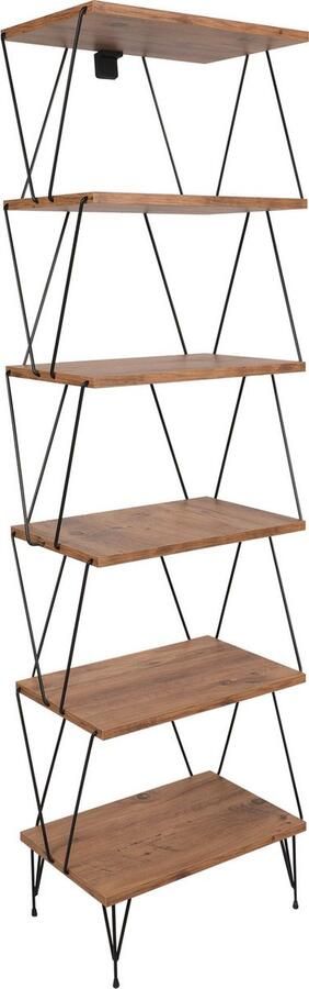 Stijlvolle Boekenkast Eiken Look 48x165x31cm Duurzaam Melamine