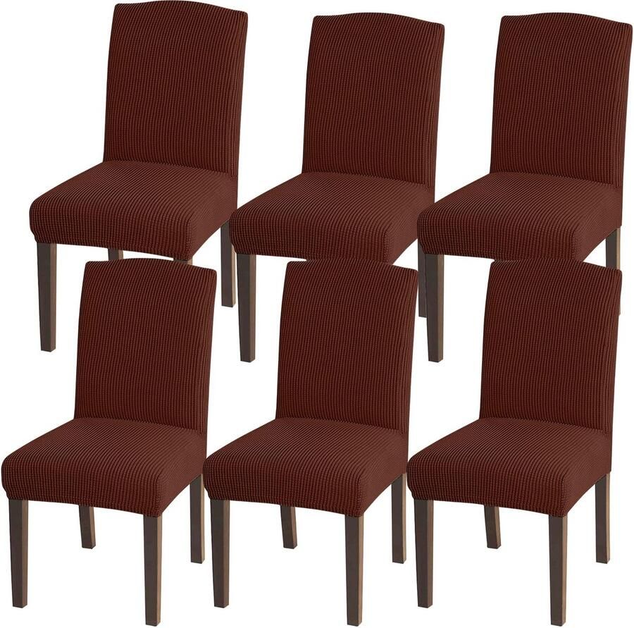 Stijlvolle eetkamerstoelhoezen Hoge stretch Bescherming 1 stuk kleuren Premium stof