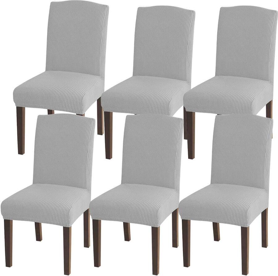 Stijlvolle eetkamerstoelhoezen hoge stretch set van 4 modieus patroon bescherming