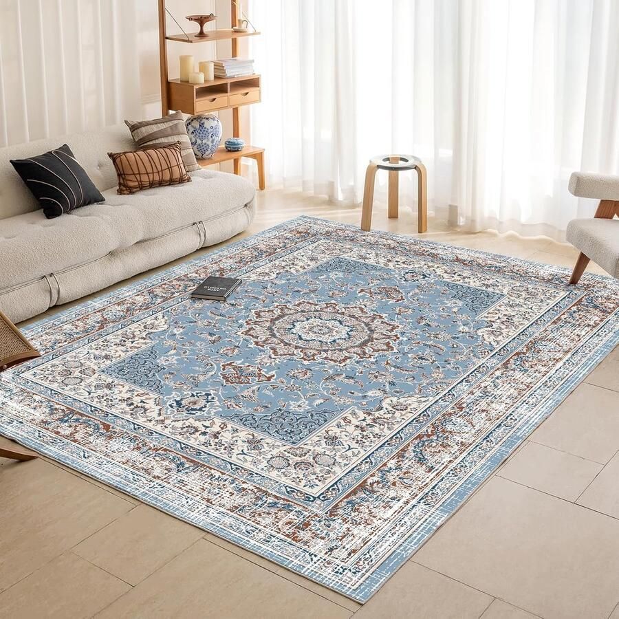 Luvetrex Stijlvolle Grote Vloerkleed 200 x 290 cm voor Woonkamer en Slaapkamer met Boho-Design