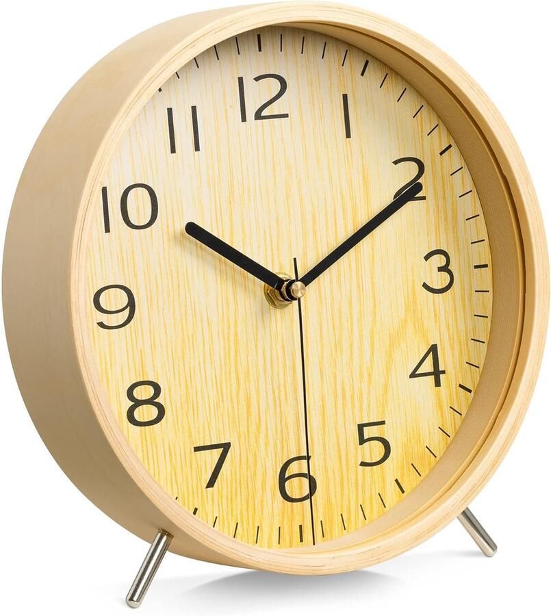 Stijlvolle Houten Klok Vrijstaand 1 stuk Hout 21 1 x 21 8 x 4 8 cm