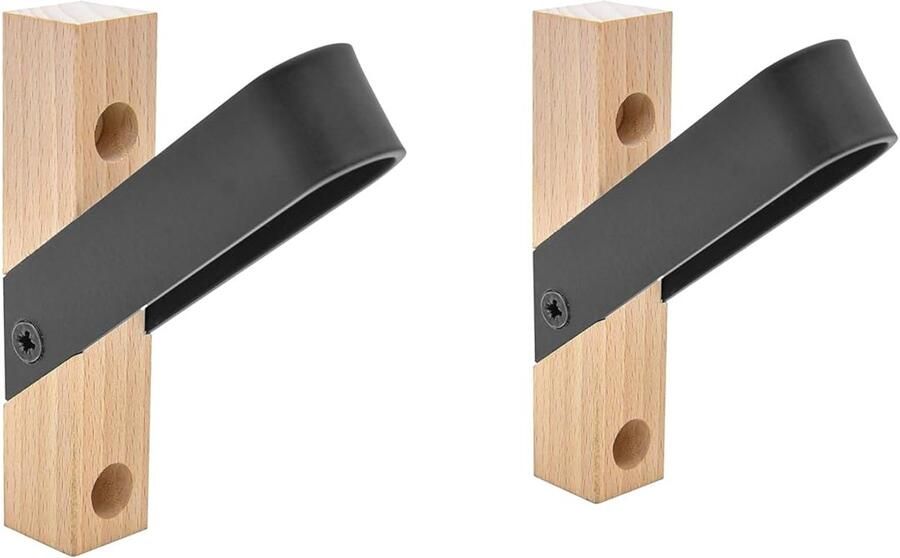 Stijlvolle Kapstok FSC-gecertificeerd Hout en Staal Decoratief