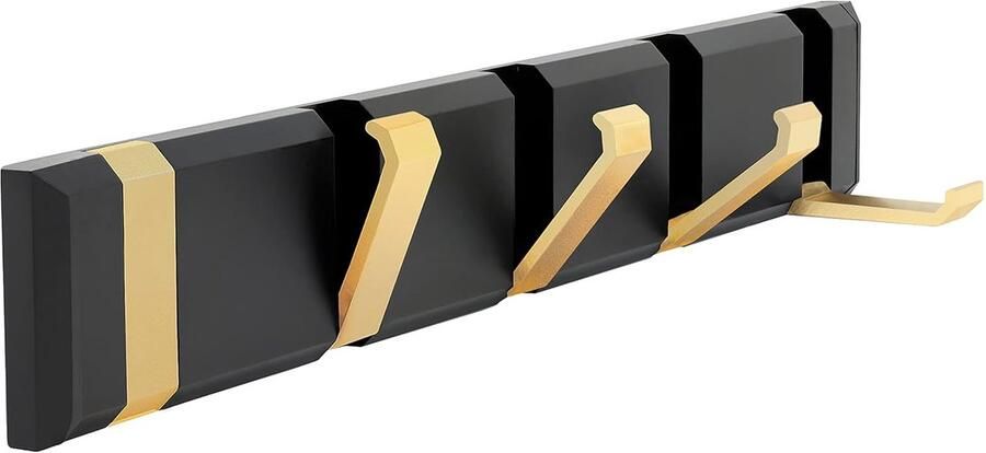 Stijlvolle kapstok ruimtebesparend 1 stuk aluminium 41 cm x 6 1 cm x 1 5 cm