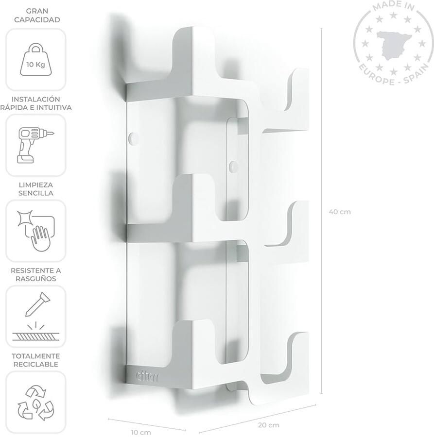 Stijlvolle kapstok veelzijdig en duurzaam 1 stuk koolstofstaal