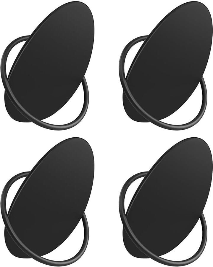 Stijlvolle kapstokhaken modern design set van 4 staal