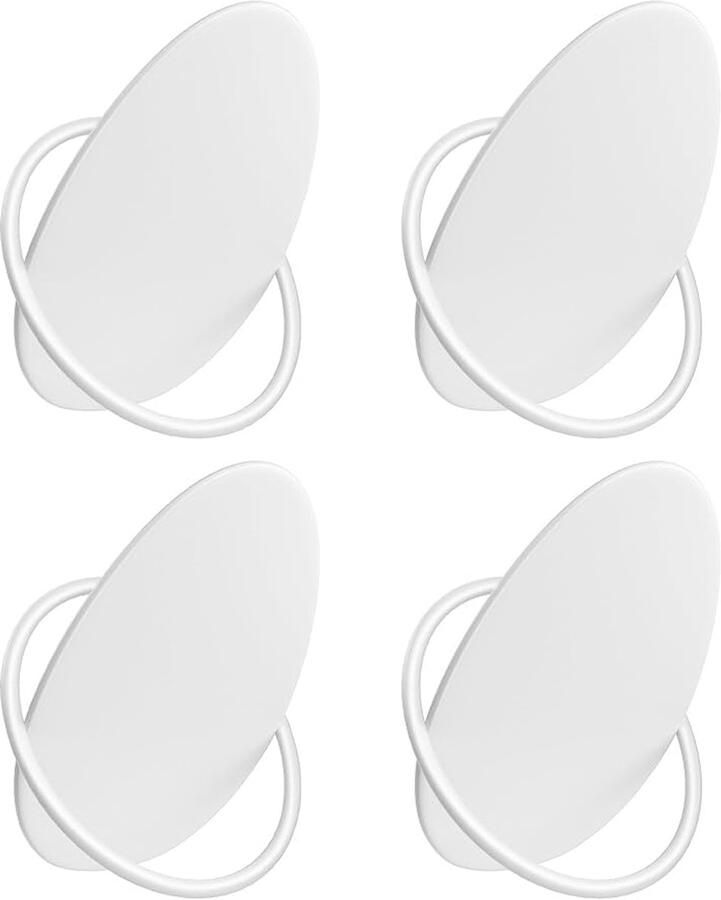 Stijlvolle kapstokhaken modern ontwerp set van 4 staal