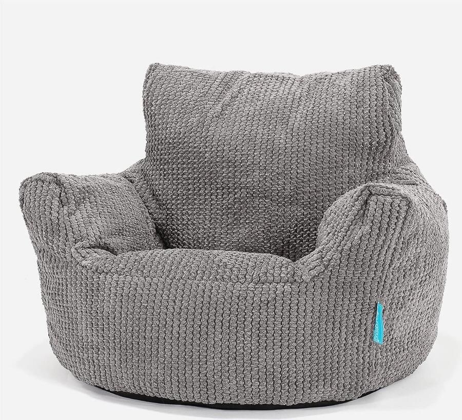 Stijlvolle Kinderfauteuil Zitzak Comfortabele Pompom Poef voor Kinderen