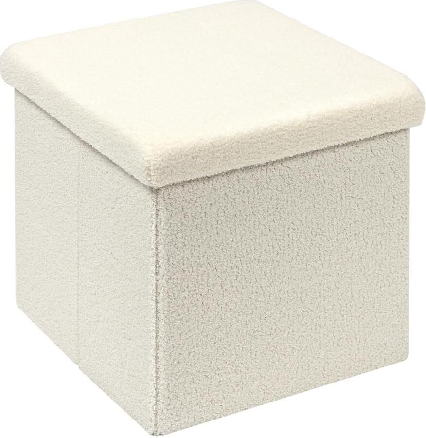 Stijlvolle Kruk met Opbergruimte Multifunctioneel 1 stuk Zacht Materiaal 40x40x40 cm