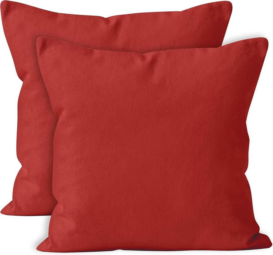 JGS Stijlvolle Kussenhoezen Set van 2 voor Zithoek of Slaapkamer