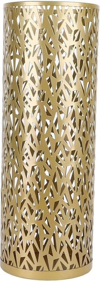 Vrijstaande Metalen Paraplubak Parapluhouderrek voor Hal Ingang Thuis Hotel Kantoor Goudkleurig