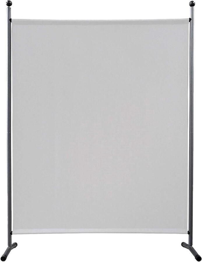 Stijlvolle Paravent Kamervdivider voor Tuin en Balkon Wit 150 x 190 cm Stof