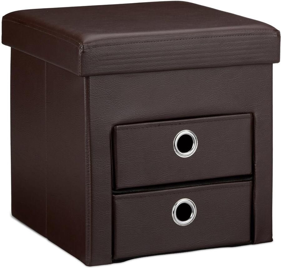 Stijlvolle poef Kunstleer Ruimtebesparend 1 stuk