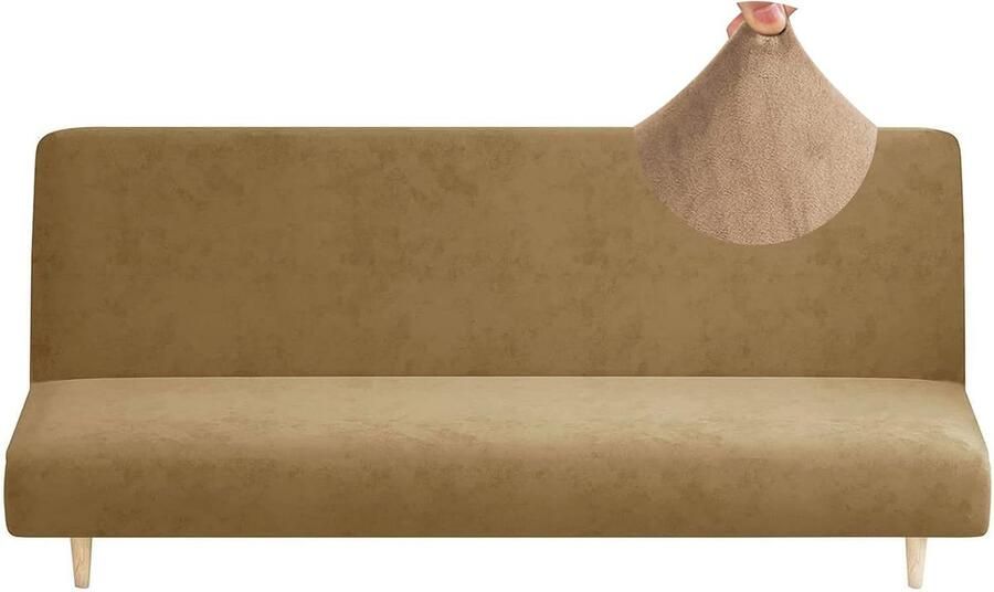 Goodivery Stijlvolle Rekbare Jacquard Bankhoes Zonder Armleuningen – Voor 2 3-Zitsbank