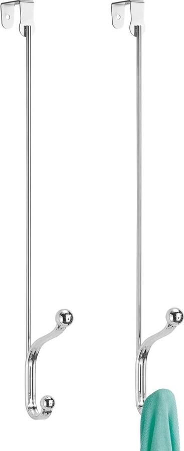 Stijlvolle Set van 2 Metalen Deurhaken voor Hal en Badkamer