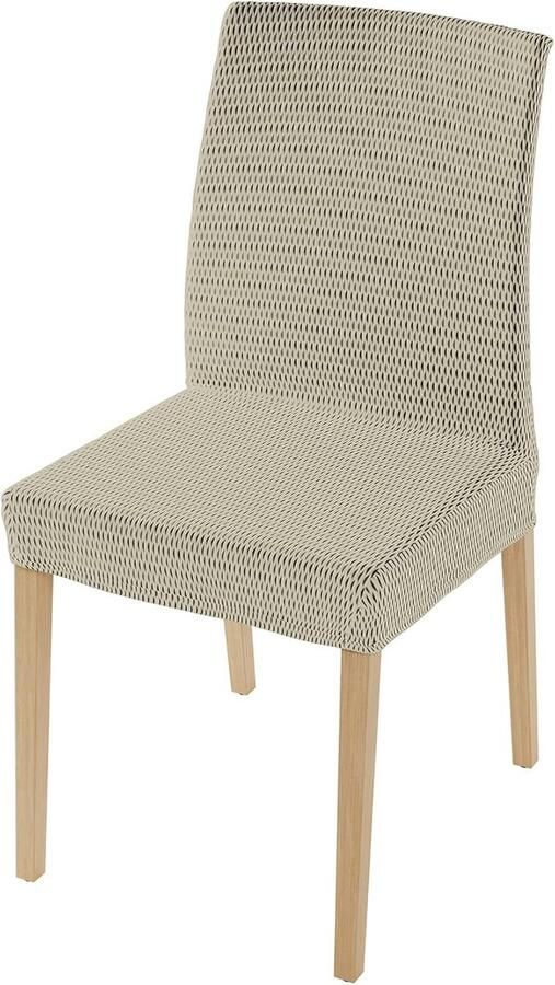 Stijlvolle Stoelhoezen Set in Lichtgrijs voor Eetkamerstoelen