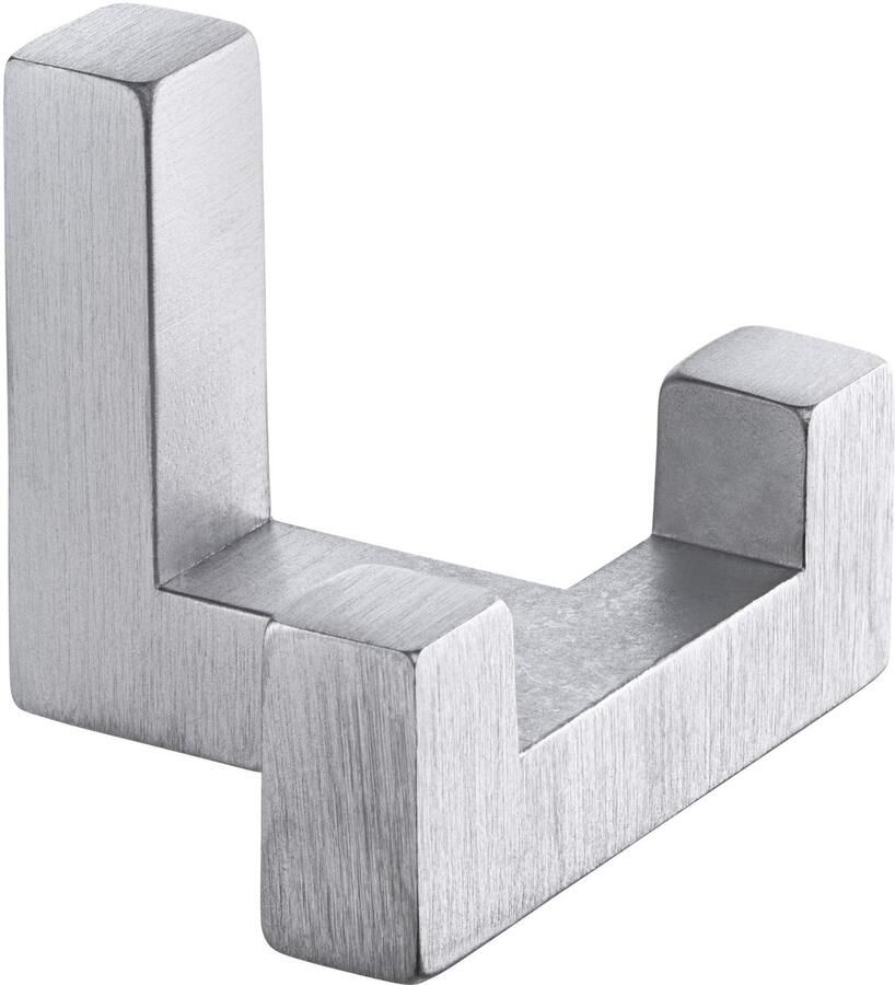 Stijlvolle Vierkante Dubbele Wandhaak voor Kapstokken en Handdoeken met Bevestigingsmateriaal