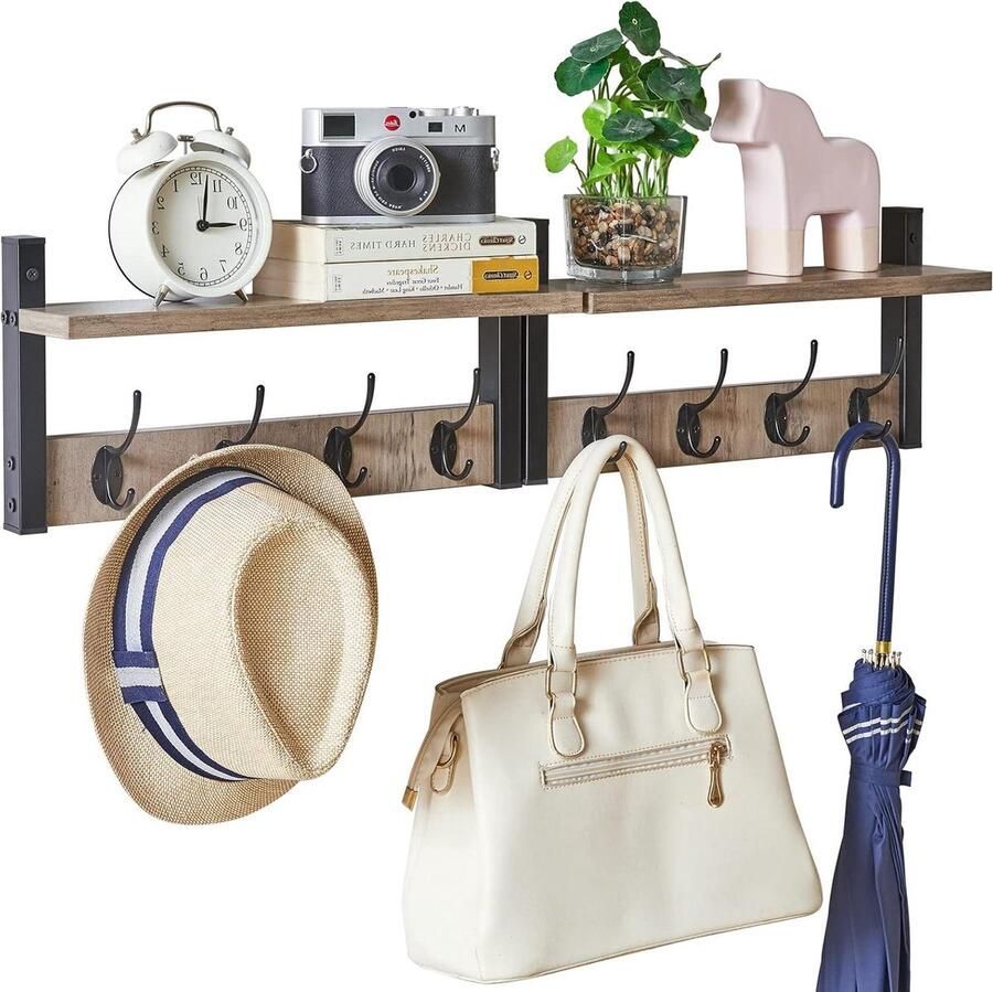 Stijlvolle Wandgarderobes Multifunctioneel 2 stuks Grijs