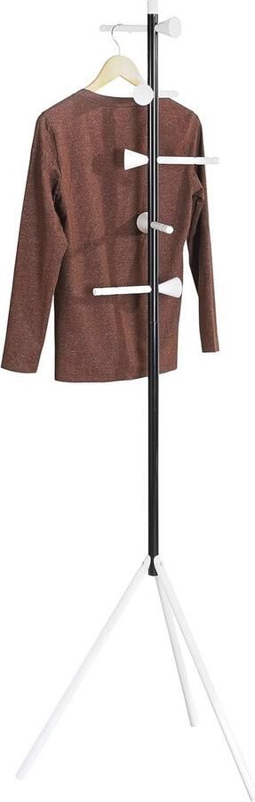 Stijlvolle Zwarte Metalen Kapstok met Vijf Haken voor de Entree