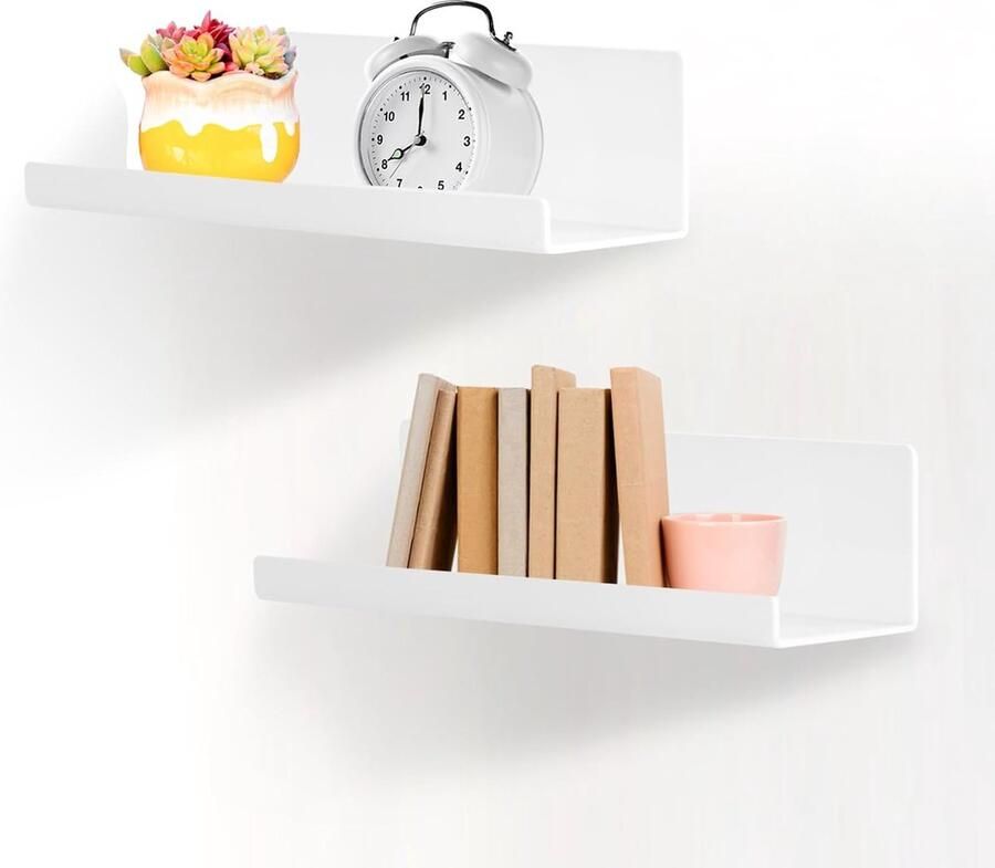 Stijlvolle Zwevende Wandplank Set van Acryl voor Ruimtes in Huis