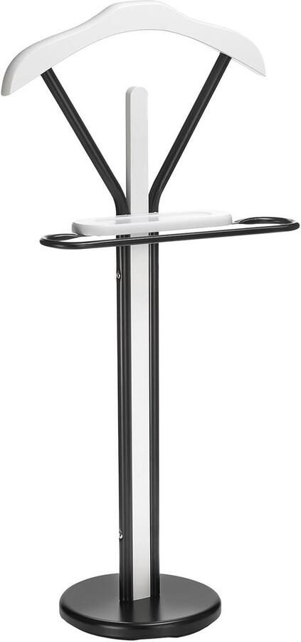 Stille Dienaar Dressboy met Plank en Hanger Praktische Kledingopslag voor Overhemden en Pakken