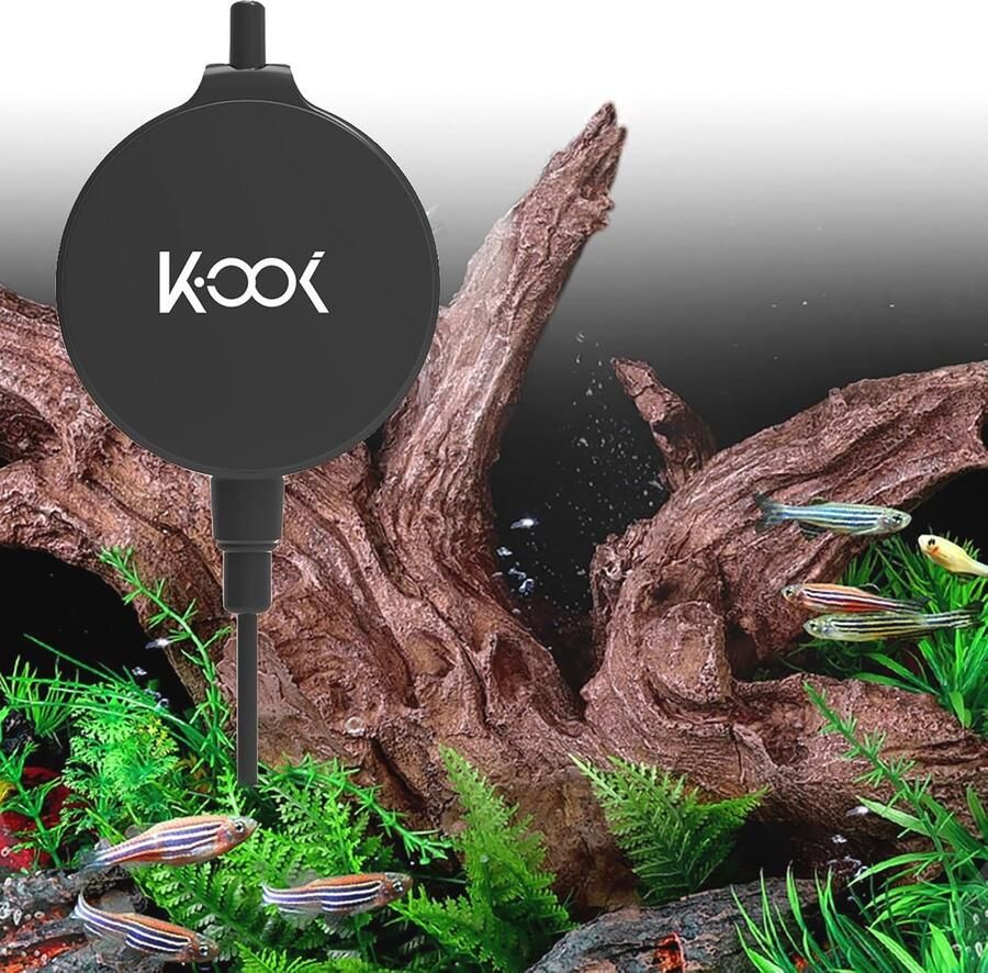 Stille Luchtpomp voor Mini Aquarium 1 3W Zuurstofpomp met Luchtstenen en Terugslagventielen