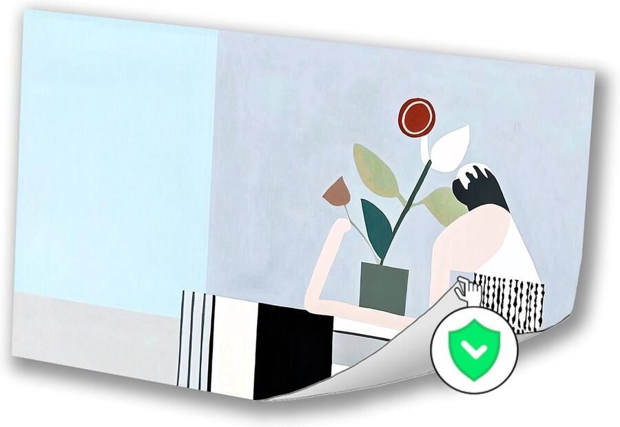 Stilleven bloemen op tafel Stilleven posters bloemen Minimalisme Woonkamer posters Kunstwerk poster 120x80 cm