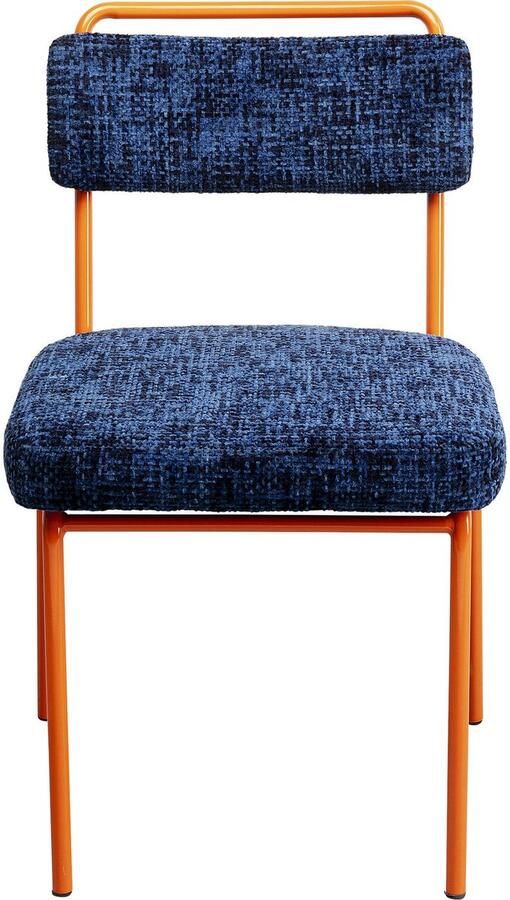 Kare Design Stoel Ally blauw en oranje