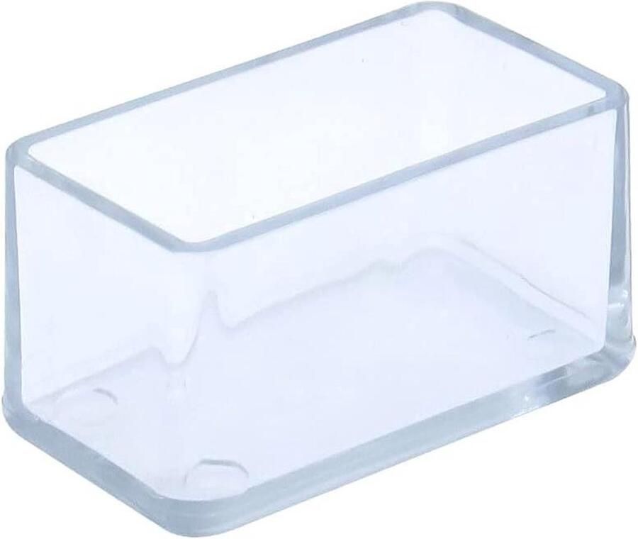Stoel Been Caps PVC Meubels Vloerbeschermers 12 Stuks Niet-kras Tafelstoel Tips 30 x 60 mm Transparant