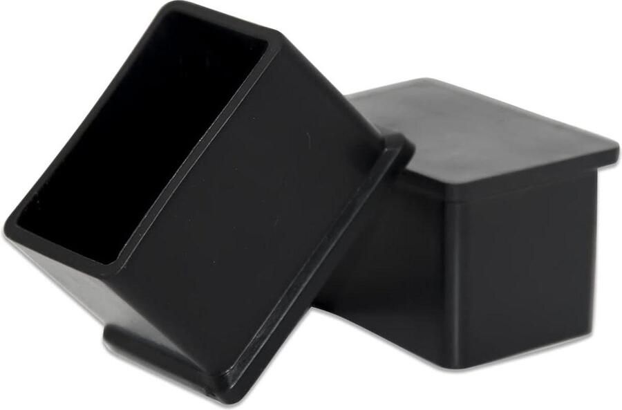 Stoel Beenkappen Voeten Pads PVC Vloerbeschermers Set van 8 Meubilair Tafelhoezen Zwart 30 x 50 mm 1-3 16 inch x 2 inch
