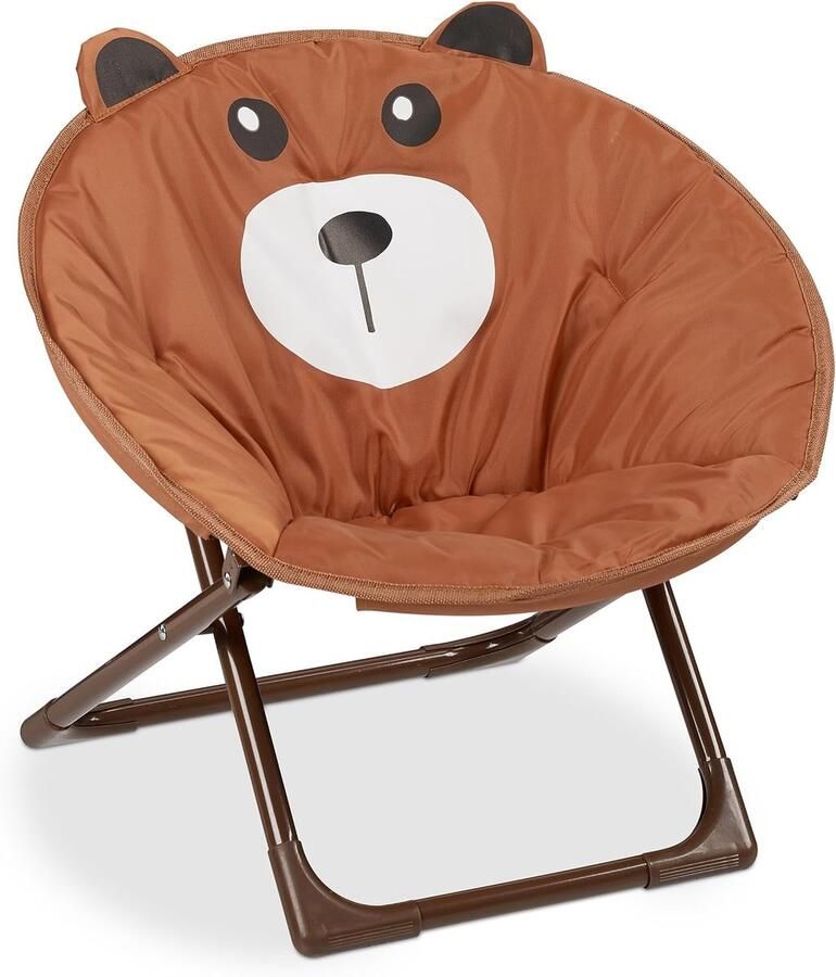 Stoel kind buiten Opblaasbare stoel Opvouwbare Stoel Inklapbare Stoel Inklapbaar Stoeltje Bruin