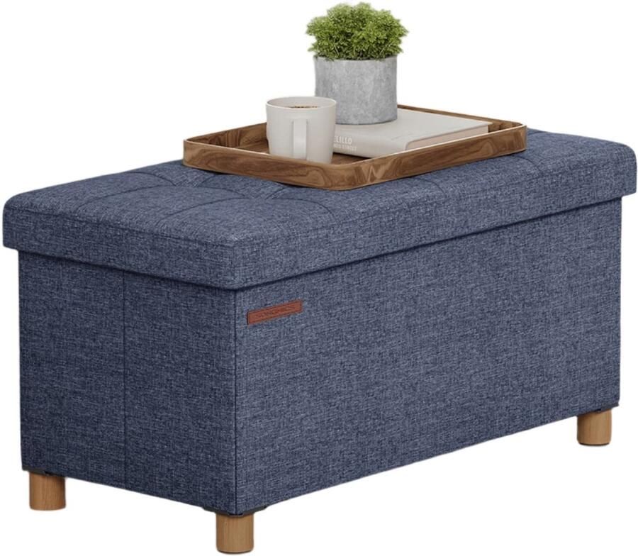 Stoel kruk met opslagruimte opvouwbare bank opbergdoos max. Statische ondersteuning 300 kg 38 1 cm x 76 1 cm x 40 1 cm