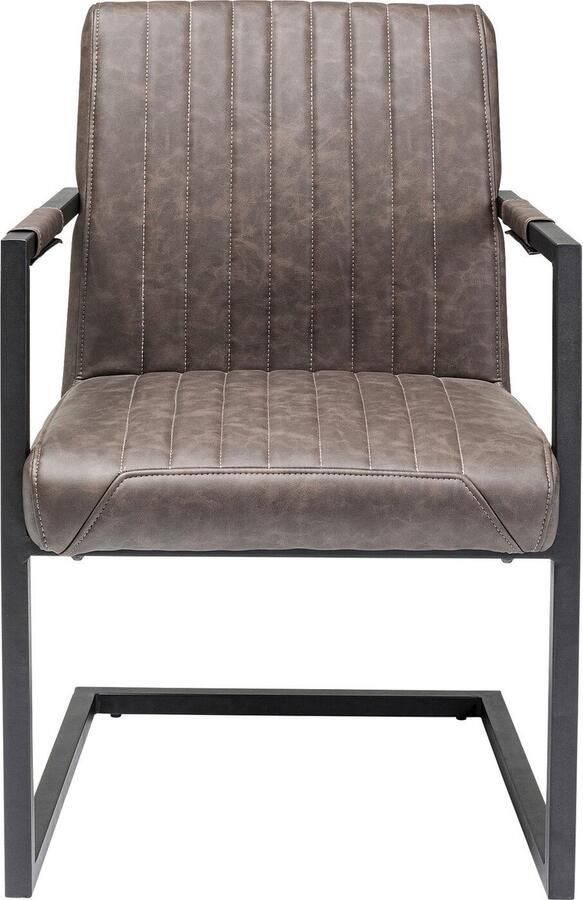 Kare Design Stoel met armleuning Cantilever Thamos bruin