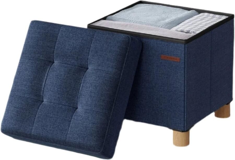 Stoel ontlasting met opslag opvouwbare bank ruimtebesparende ottoman 38 cm x 38 cm x 40 cm