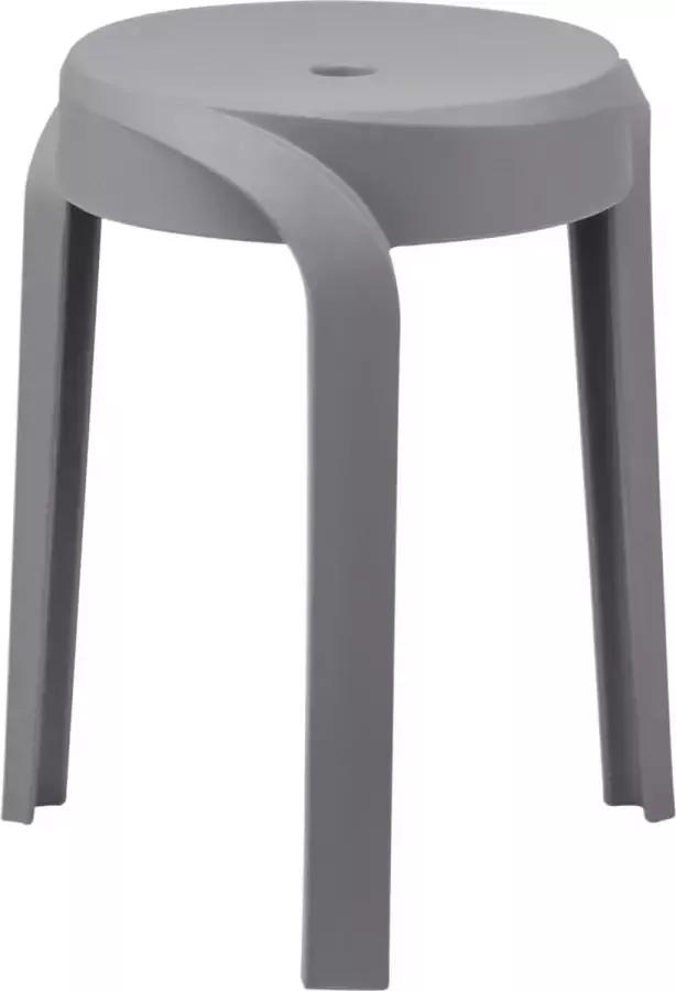 Stoel Tabouret 'Aimé' Grijs set van 6