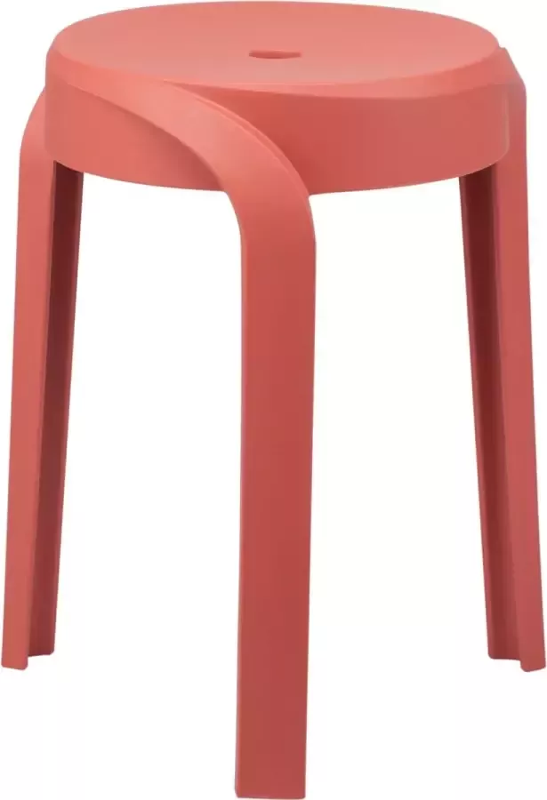 Rousseau Stoel Tabouret 'Aimé' Rood set van 6 - Foto 3