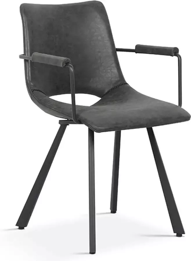 Stoel Tommy Zwart Set van 2