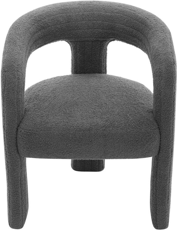 Zonder merk Gotagee Stoel van kunstvezel accentstoel moderne fauteuil comfortabele pluizige leesstoel slaapkamerstoel woonkamerstoel