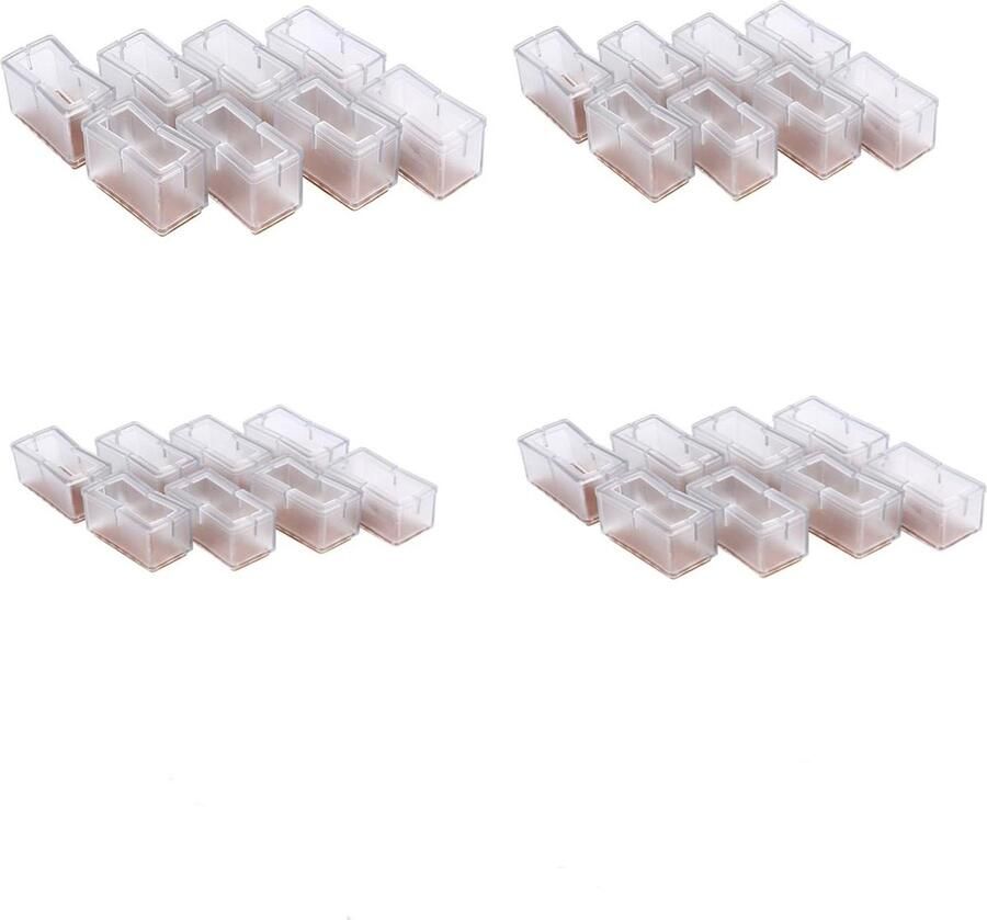 Stoel Voeten Beschermer Rechthoekige Siliconen Voeten voor Meubelpoten Toegevoegd stoelpootbeschermers