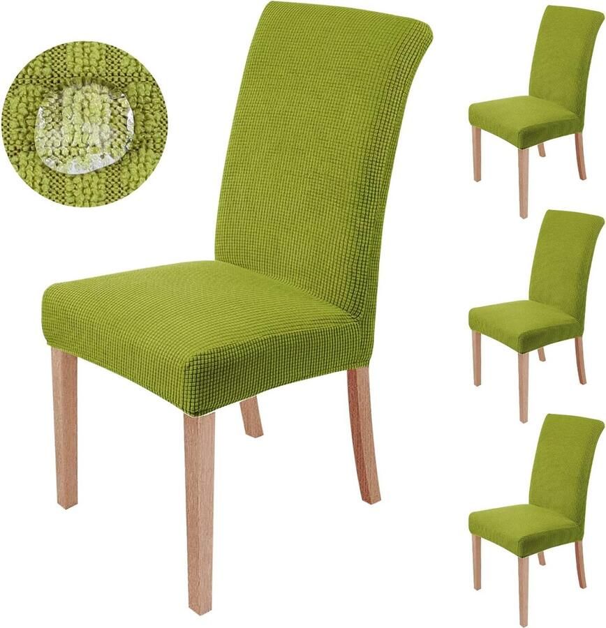Stoelbedekkingen 4er Set Stretch Reference Modern Chair omvat elastische afneembare wasklemklep voor eetstoelen Swing Chair