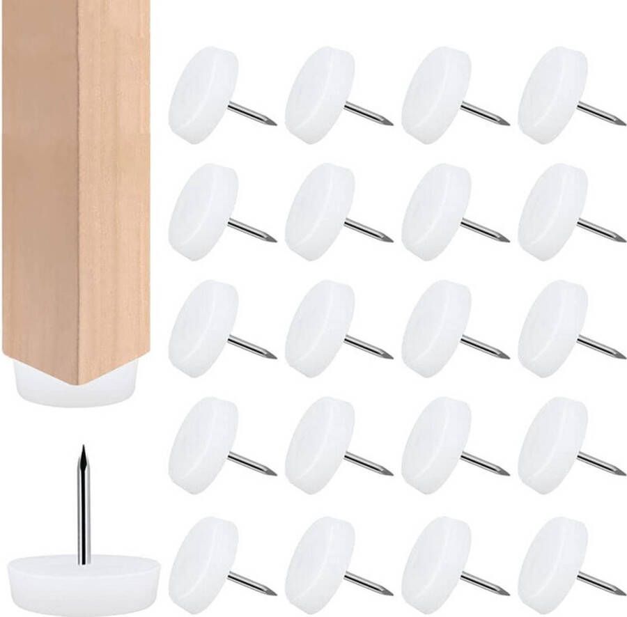 Stoelbeenbeschermer Vloerbeschermer 50 stuks 5 mm dikke meubelpad Plastic hardhouten vloerbeschermer Meubelvoetsteunen Stoel Bank Tafel
