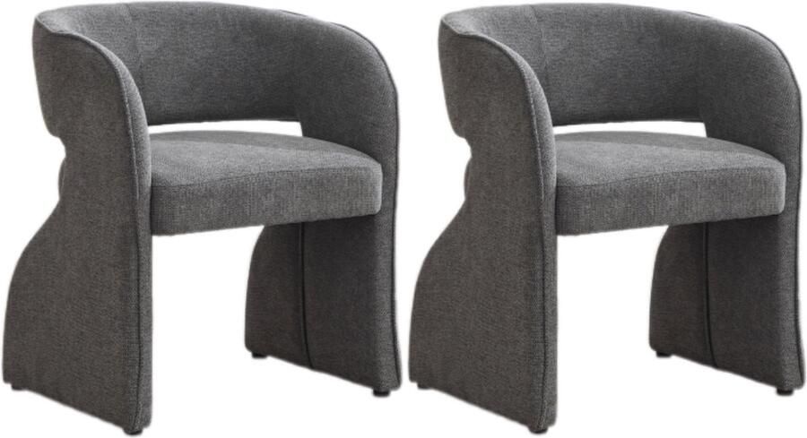 Zonder merk Gotagee Stoelen Loungestoelen Stoffen Stoelen Enkel Stoel Sofa Stoel Grijs